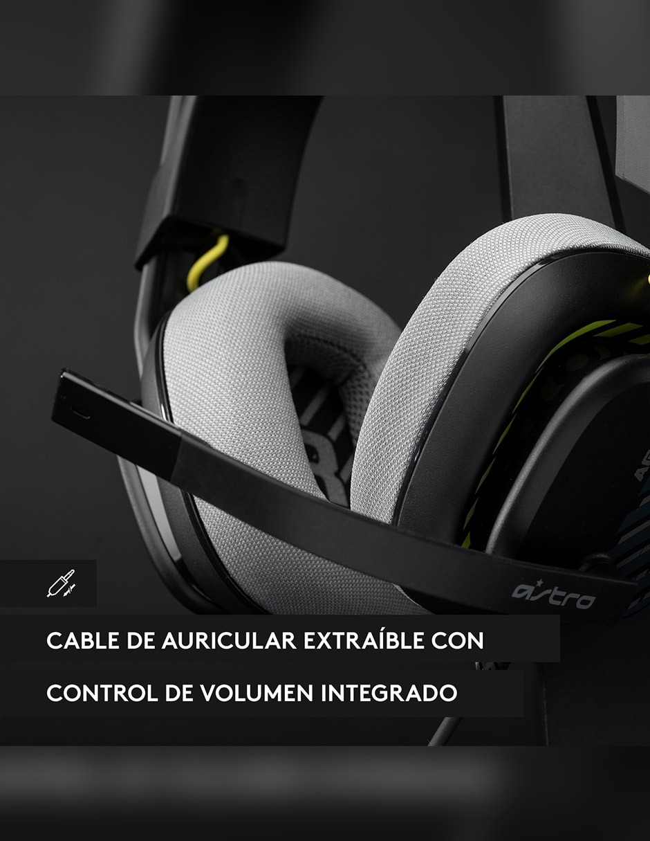 Audífonos Over-Ear Astro A10 alámbricos con cancelación de ruido