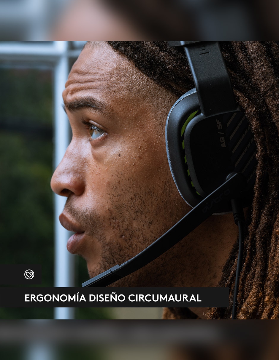 Audífonos Over-Ear Astro A10 alámbricos con cancelación de ruido