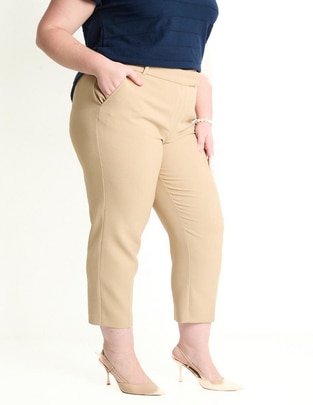 Pantalón capri straight para mujer