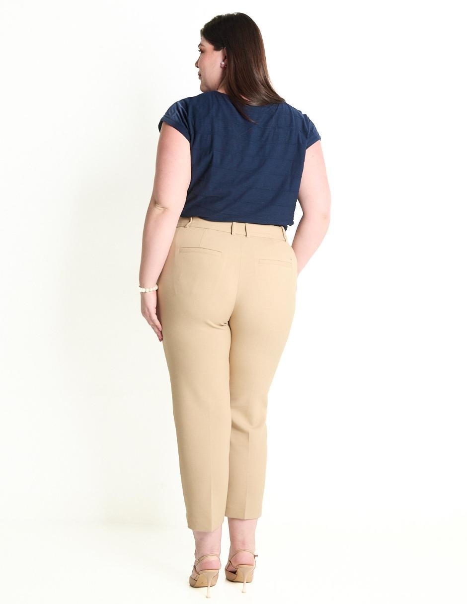 Pantalón capri straight para mujer