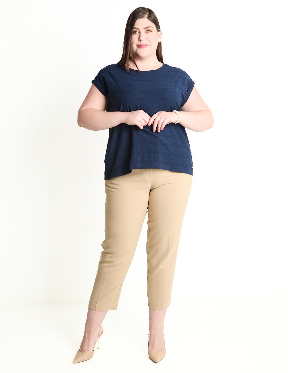 Pantalón capri straight para mujer