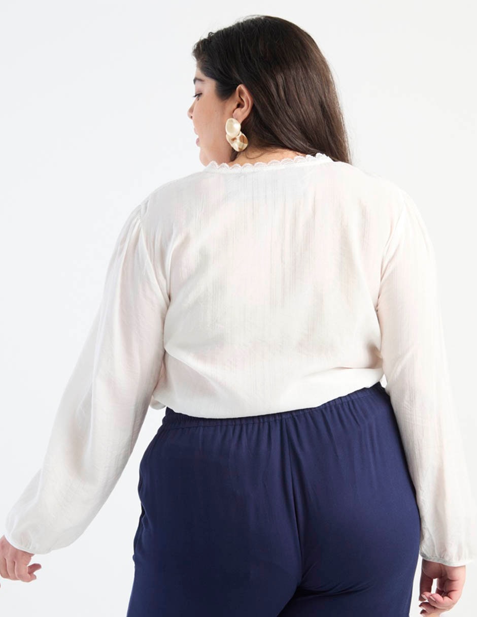 Blusa manga larga para mujer 6