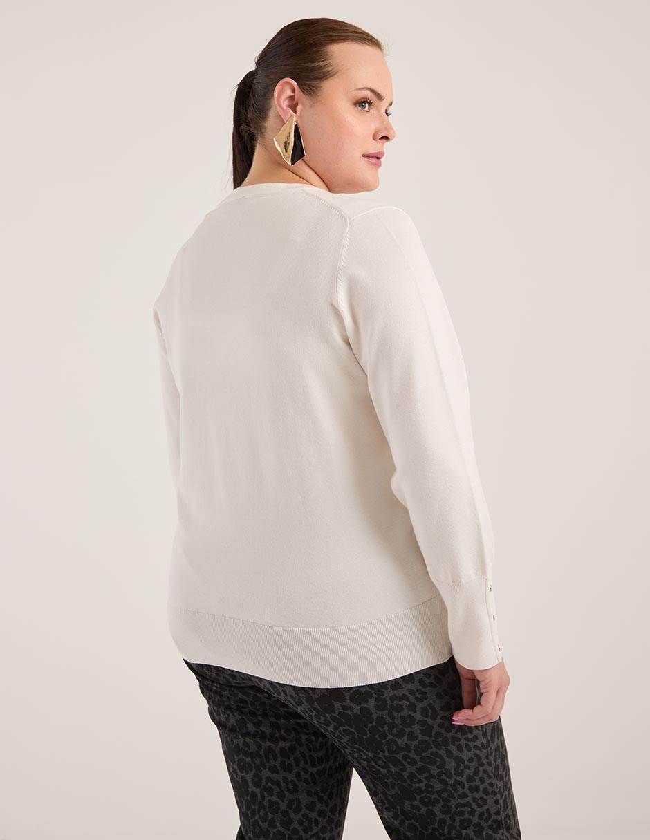 Suéter Lieb Plus cuello redondo para mujer