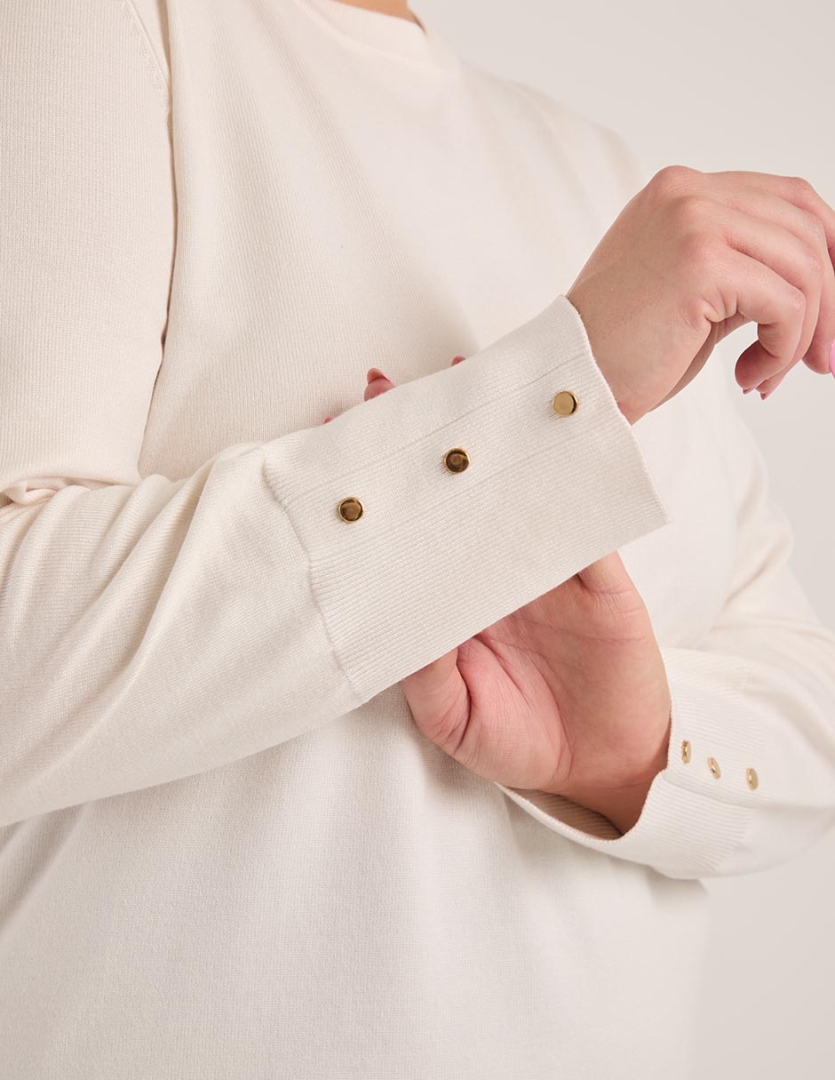 Suéter Lieb Plus cuello redondo para mujer