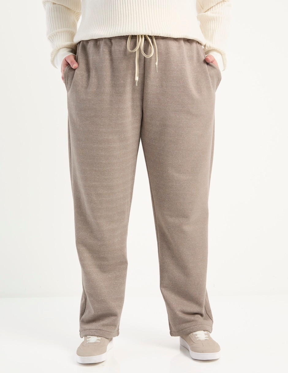 Pants regular con agujeta para mujer 1