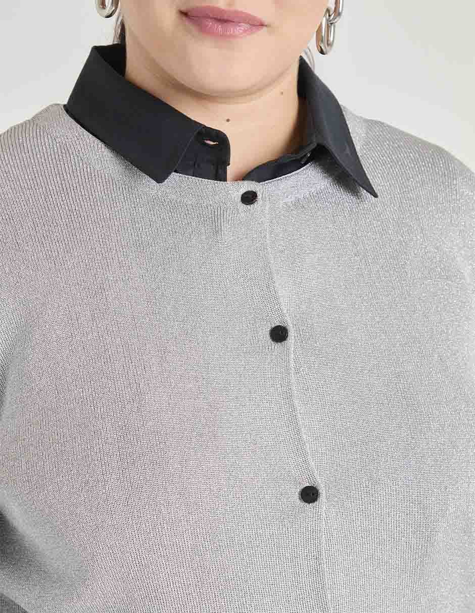 Suéter Lieb Plus cuello redondo para mujer