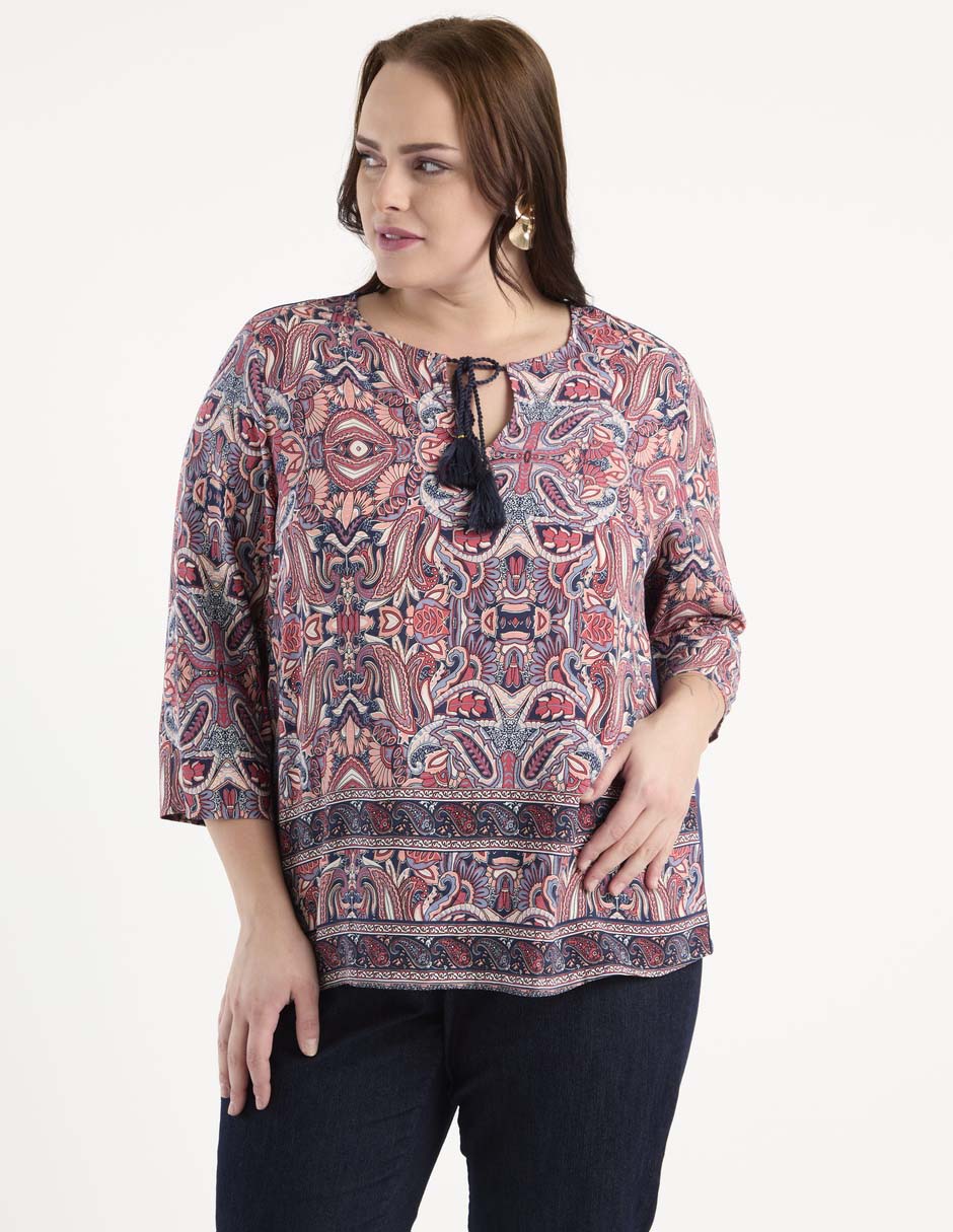 Blusa manga 3/4 para mujer 1