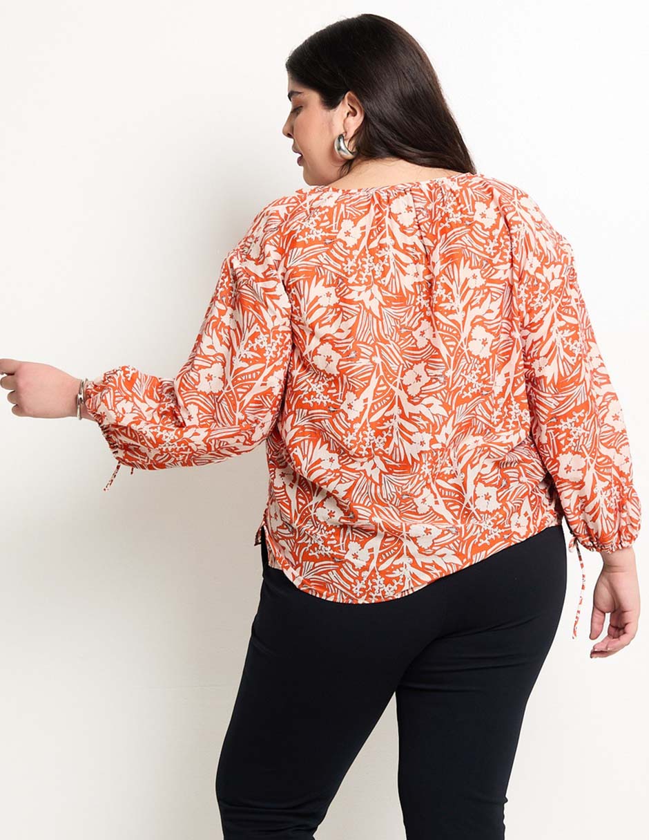 Camisa de algodón manga larga para mujer 5