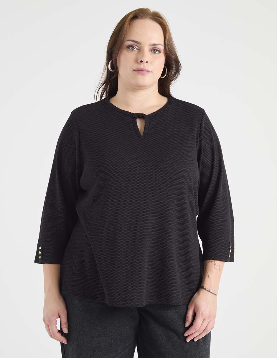 Blusa manga al codo para mujer 1