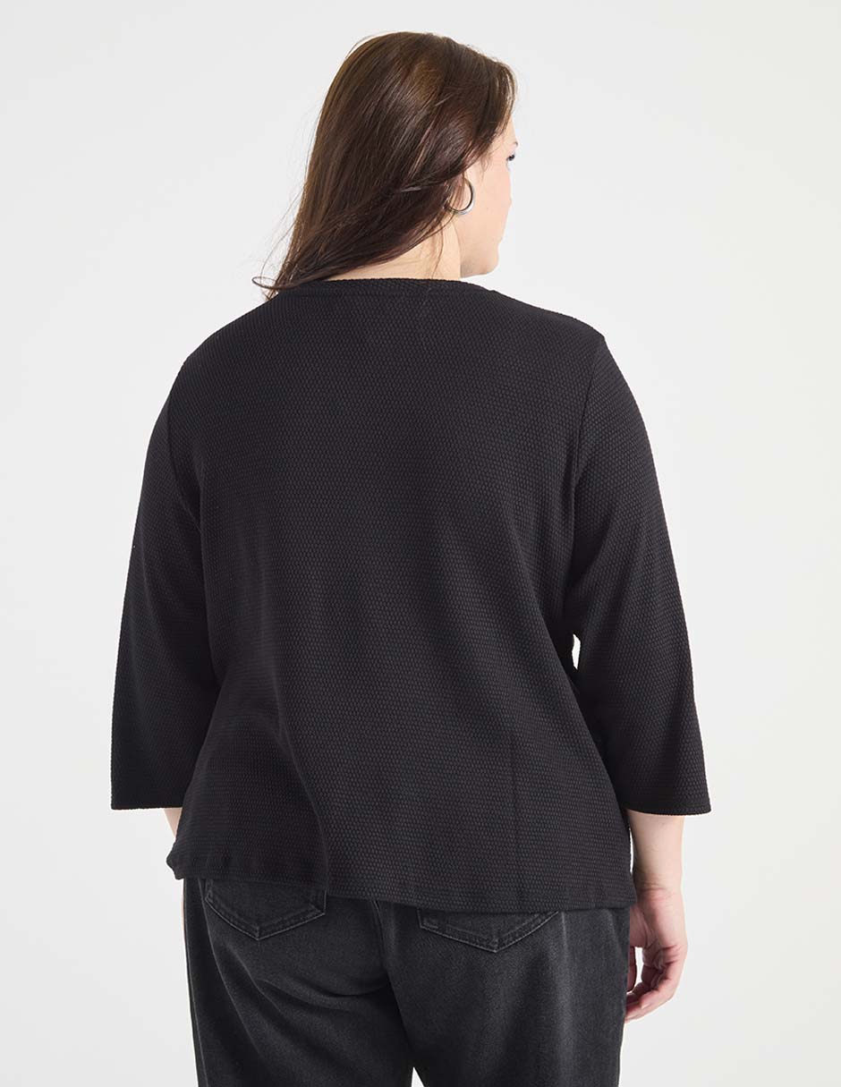 Blusa manga al codo para mujer 5
