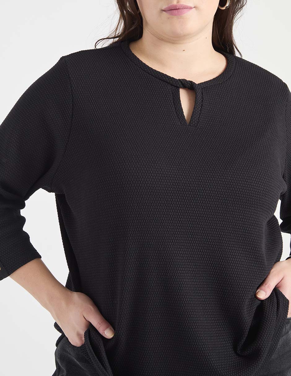 Blusa manga al codo para mujer 7