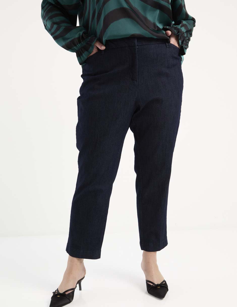 Jeans relaxed straight para mujer 1