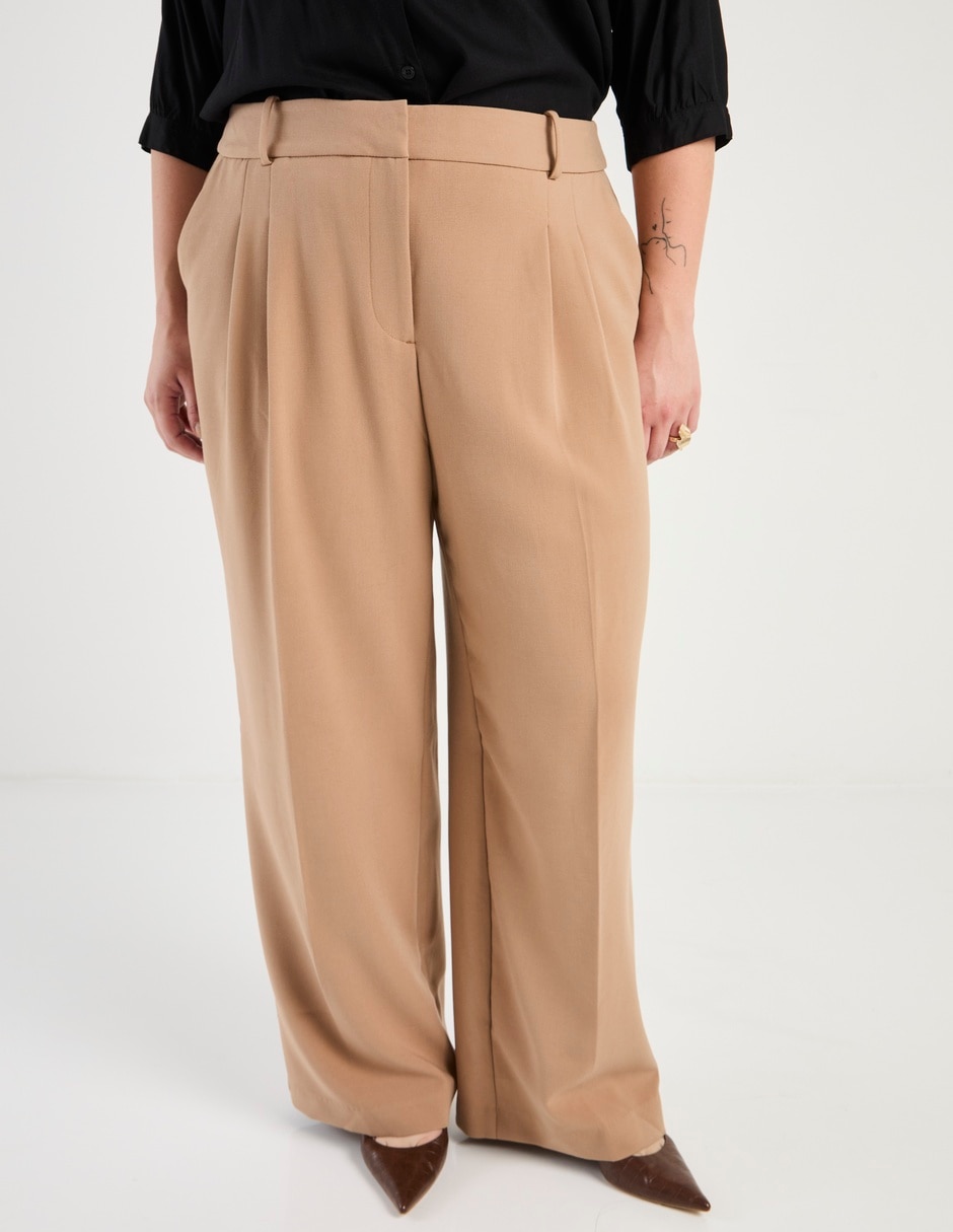 Pantalón de vestir straight para mujer Pantalón de vestir straight para mujer