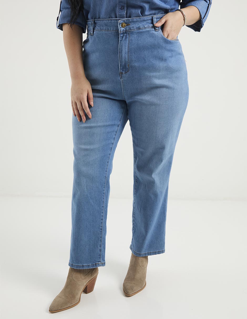 Jeans straight para mujer 1