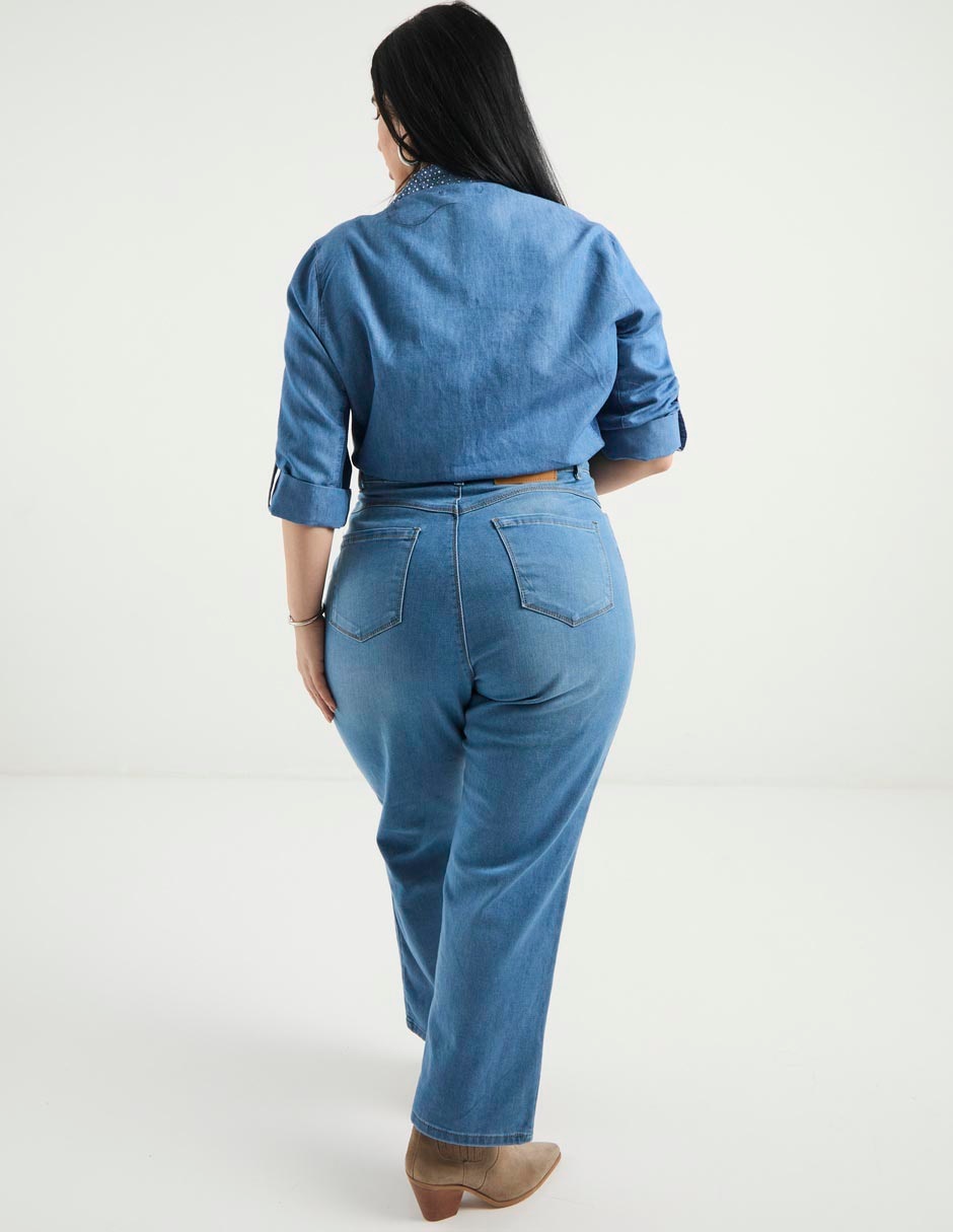 Jeans straight para mujer 5