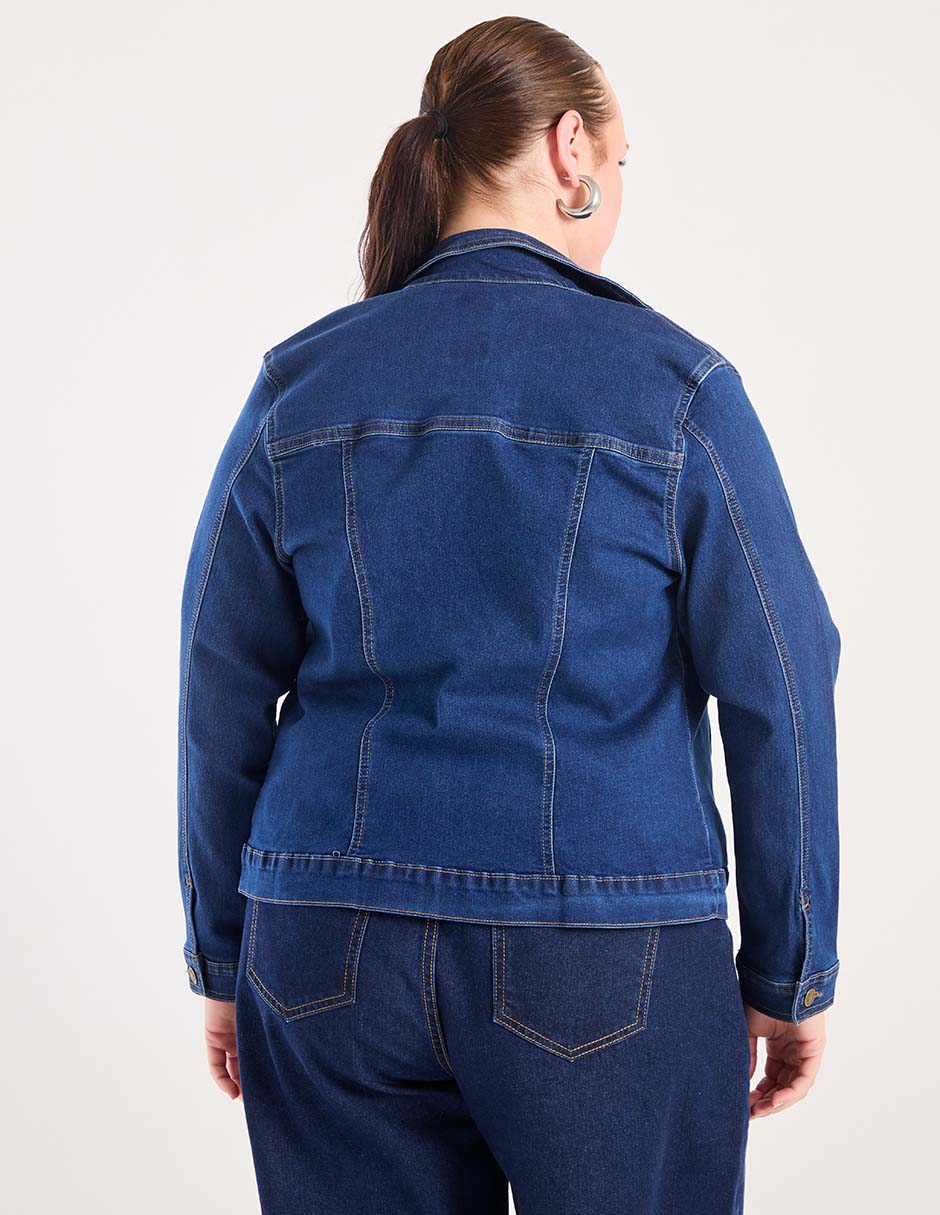 Chamarra Lieb Plus de mezclilla para mujer