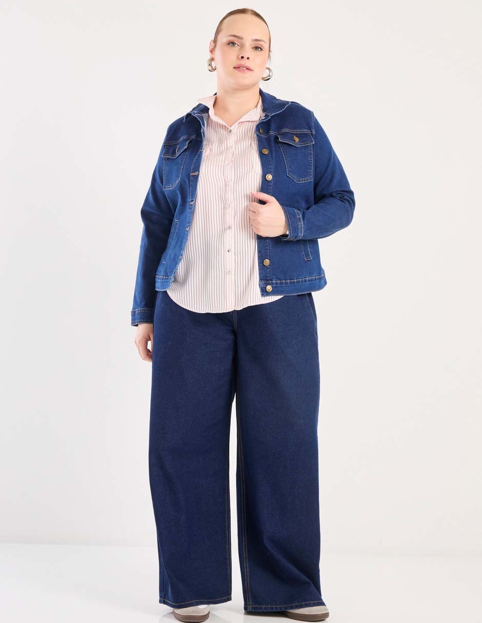 Chamarra Lieb Plus de mezclilla para mujer