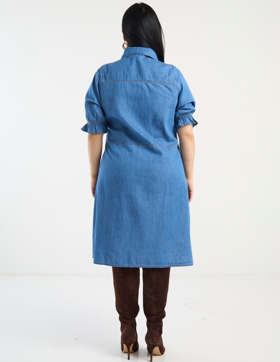 Vestido a la rodilla casual para mujer 5