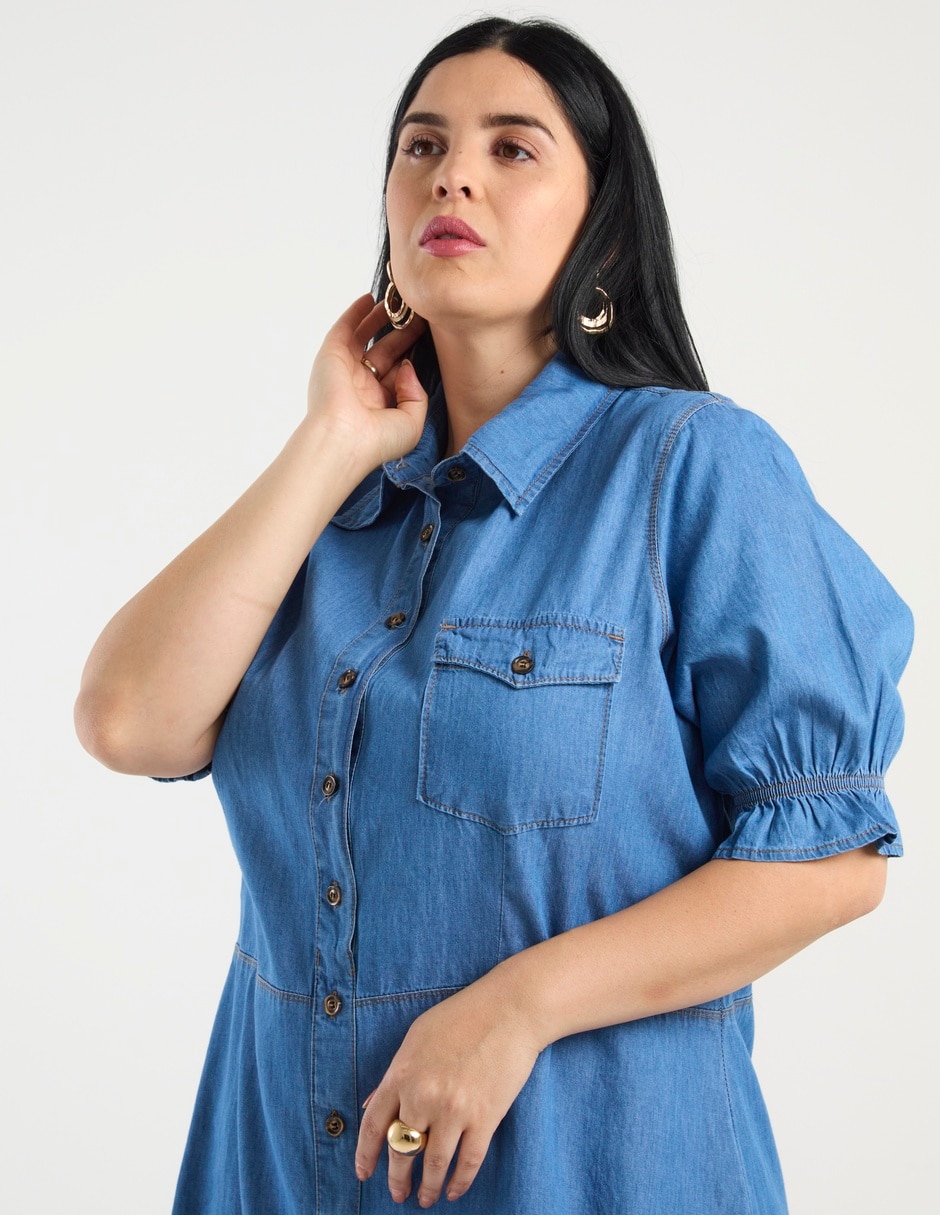 Vestido a la rodilla casual para mujer 7