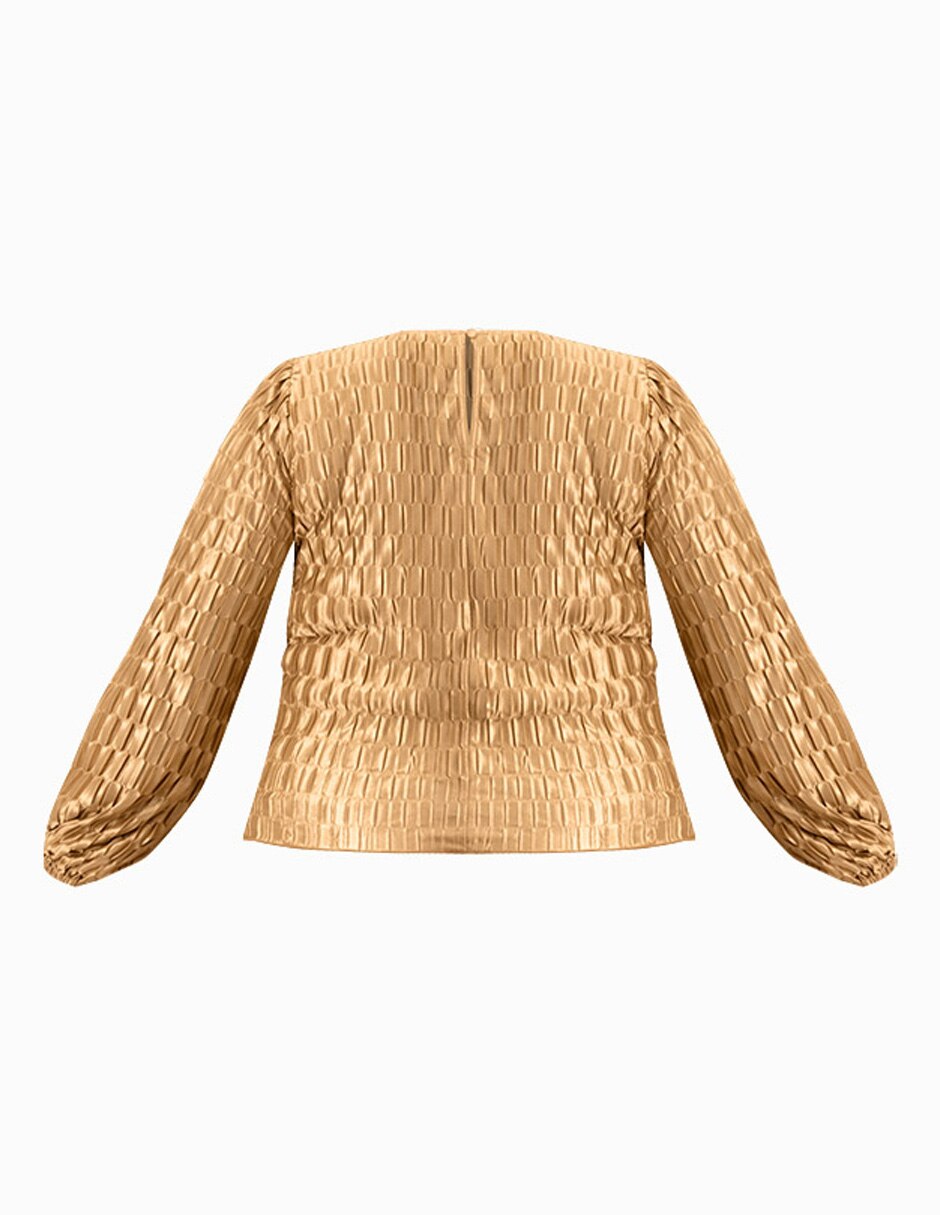 Blusa Ivonne Plus manga larga para mujer