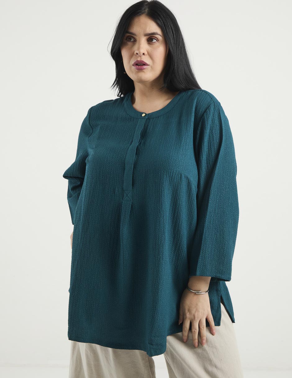 Blusa manga 3/4 para mujer
