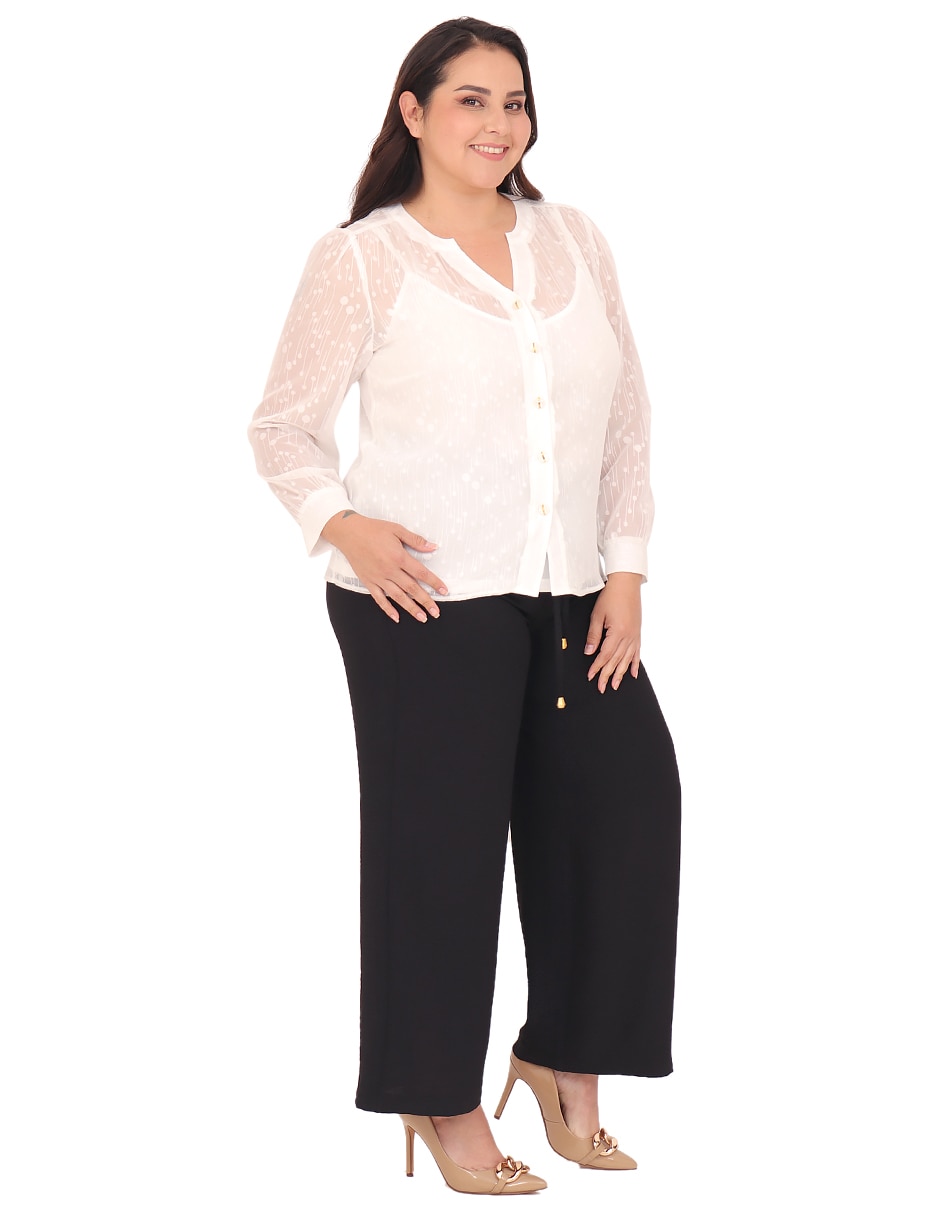 Blusa cariló manga larga para mujer
