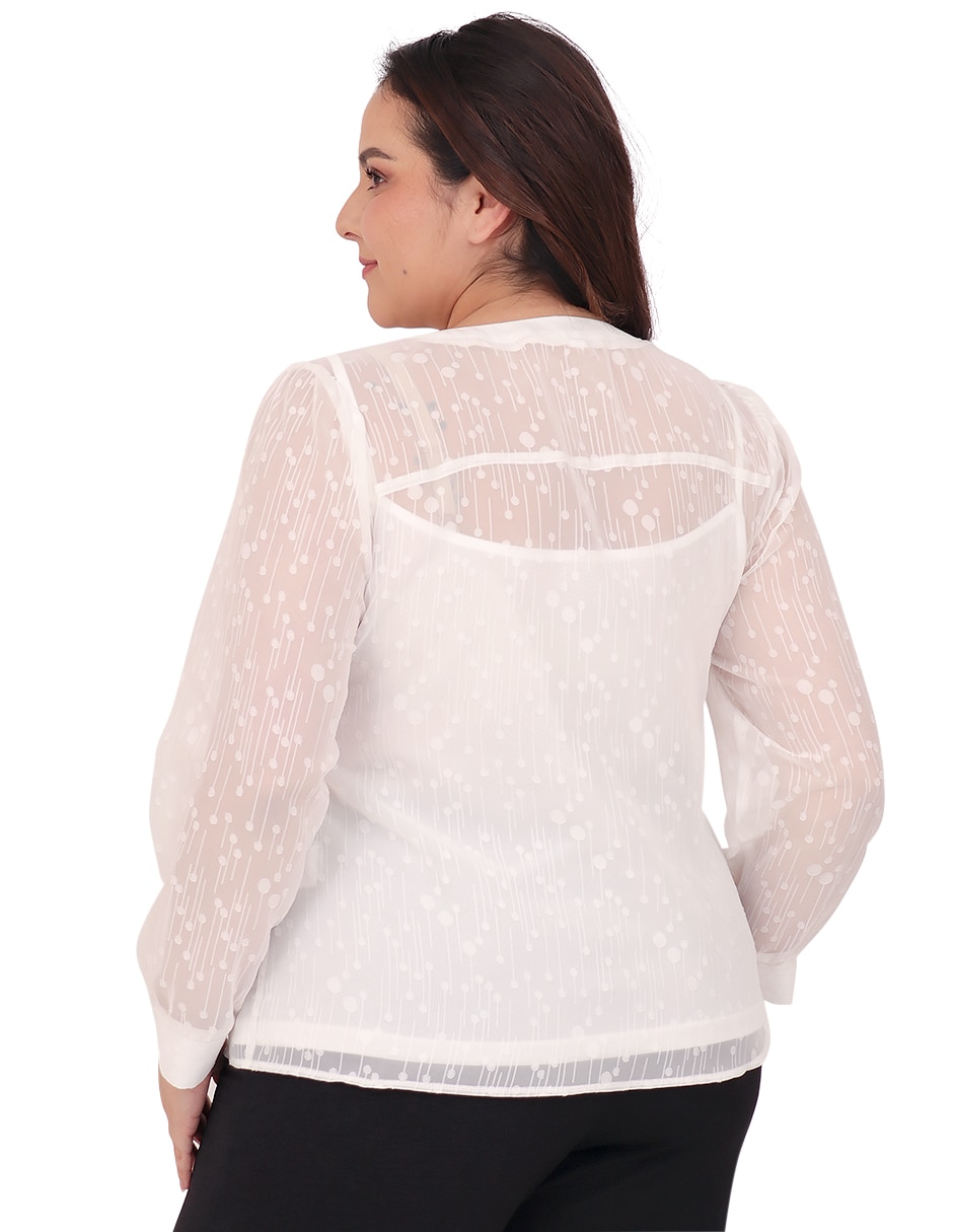 Blusa cariló manga larga para mujer