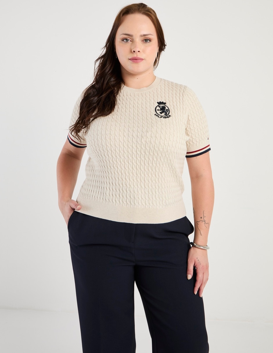 Suéter cuello redondo para mujer Suéter cuello redondo para mujer
