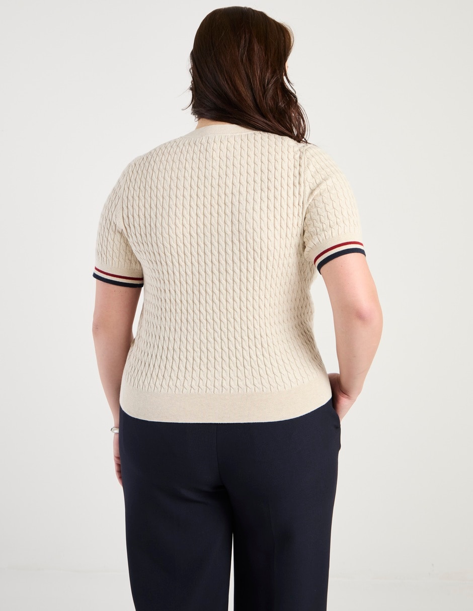 Suéter Tommy Plus cuello redondo para mujer