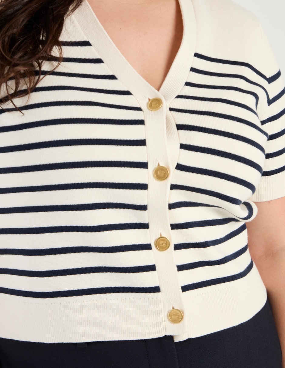 Suéter Tommy Plus cuello v para mujer