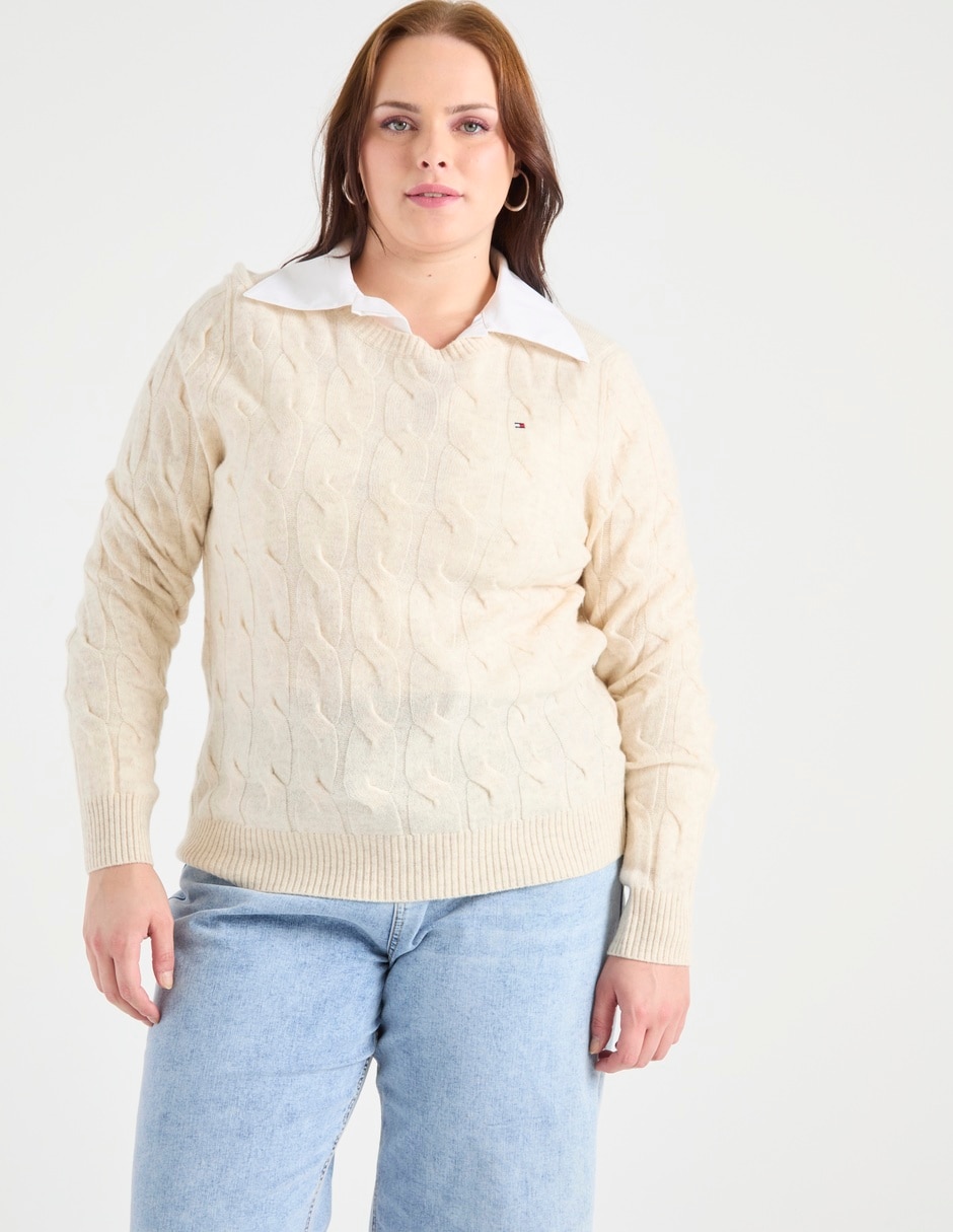 Suéter cuello redondo para mujer Suéter cuello redondo para mujer