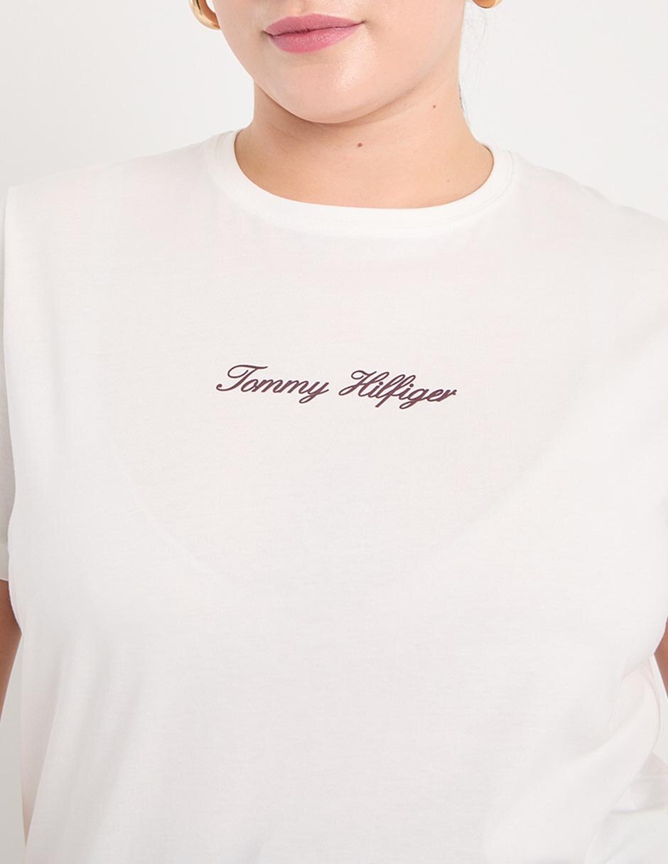 Playera manga corta cuello redondo para mujer 7