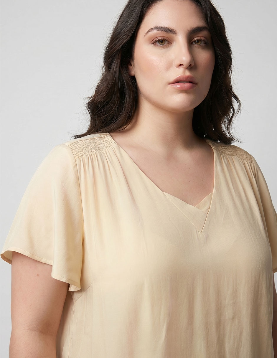 Blusa manga corta para mujer 3