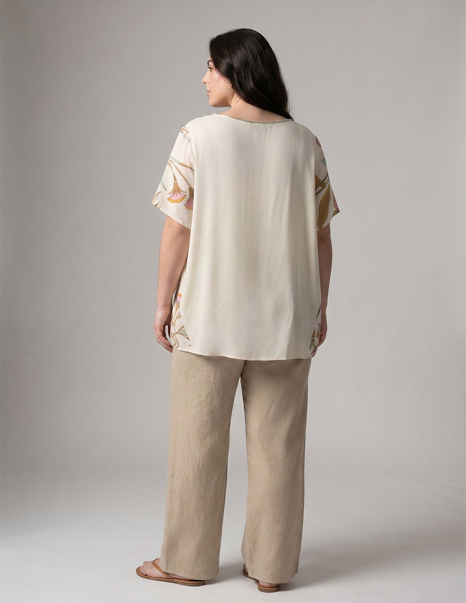 Blusa manga al codo para mujer 2