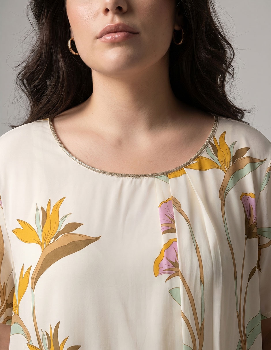 Blusa manga al codo para mujer 3