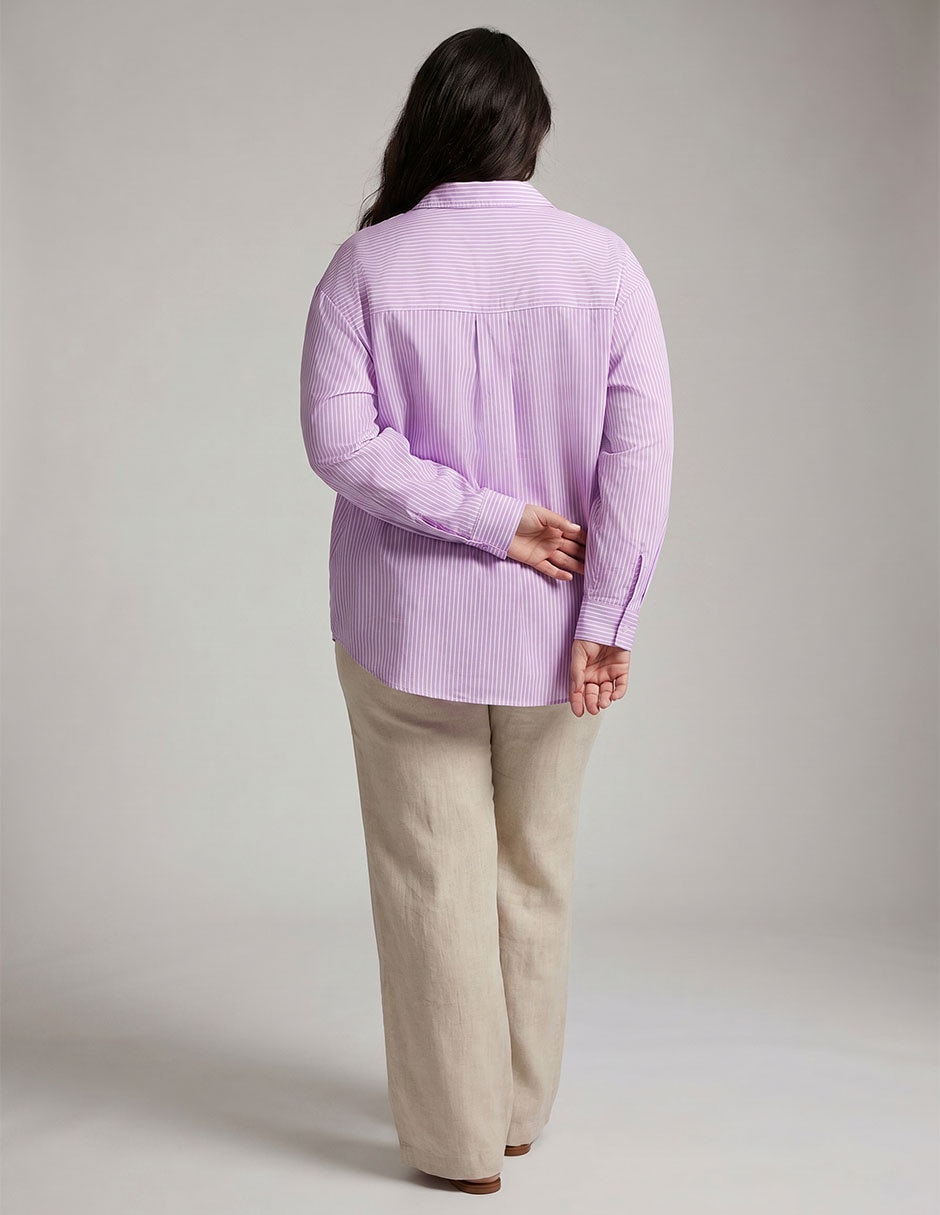 Blusa camisera manga larga para mujer 2