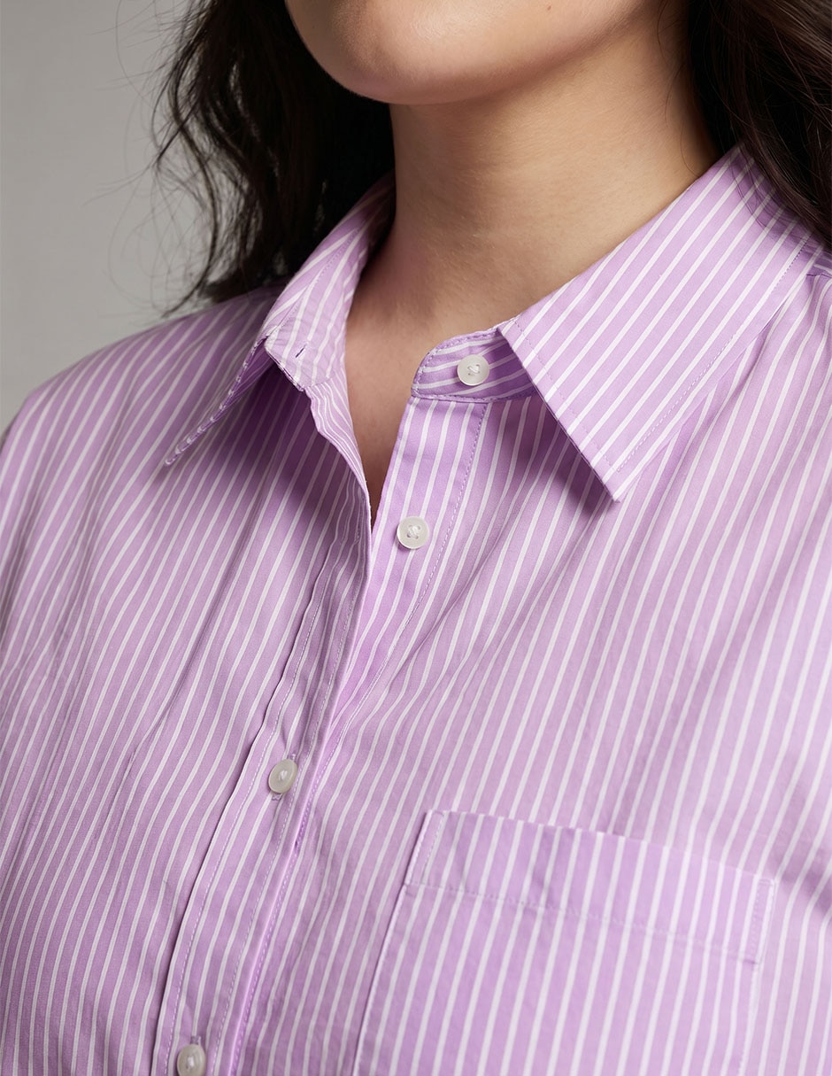 Blusa camisera manga larga para mujer 3