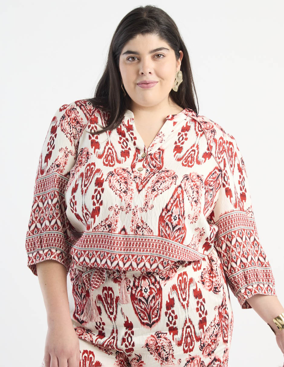 Blusa manga 3/4 para mujer 1