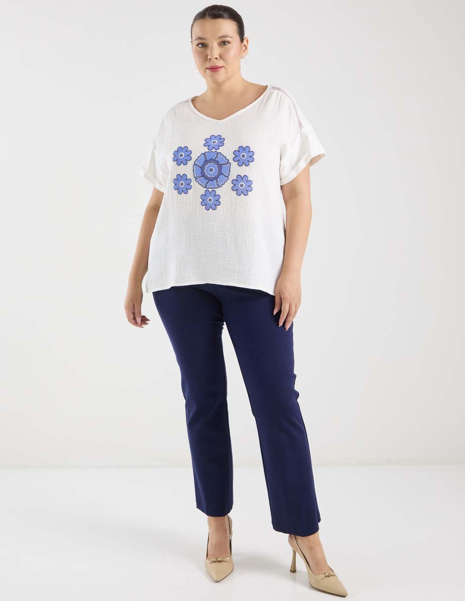 Blusa manga corta para mujer 2