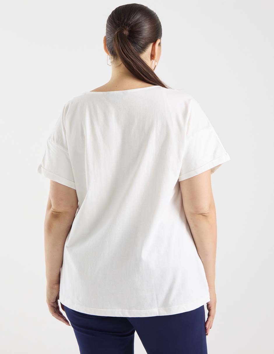 Blusa manga corta para mujer 5