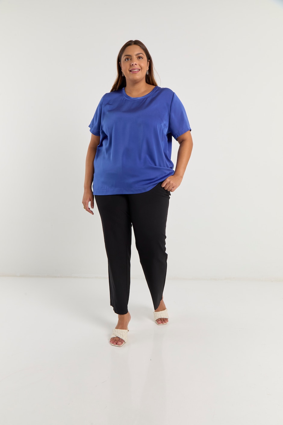 Blusa manga corta para mujer 7