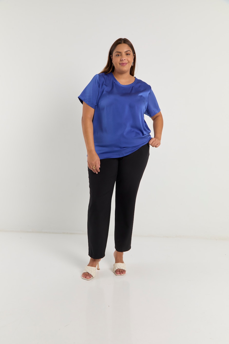Blusa manga corta para mujer 8