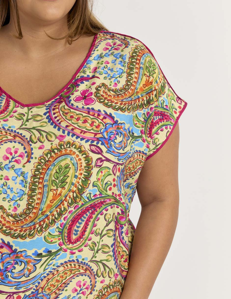 Blusa manga corta para mujer 9