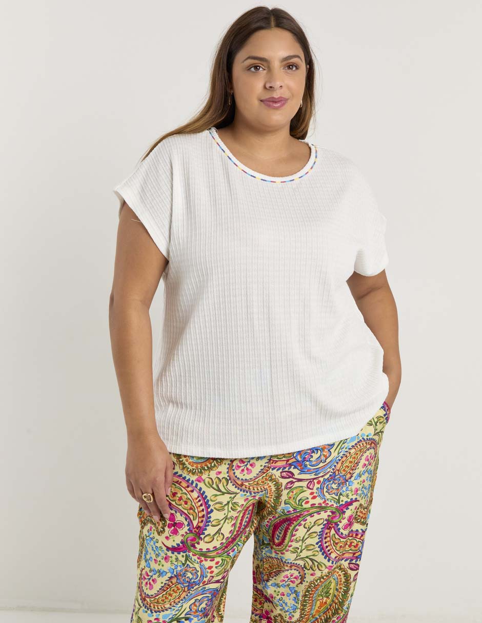 Blusa manga corta para mujer 1