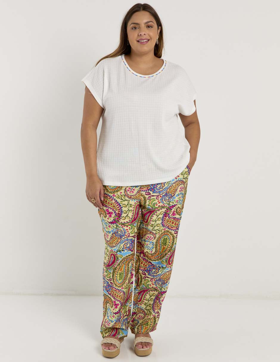 Blusa manga corta para mujer 7