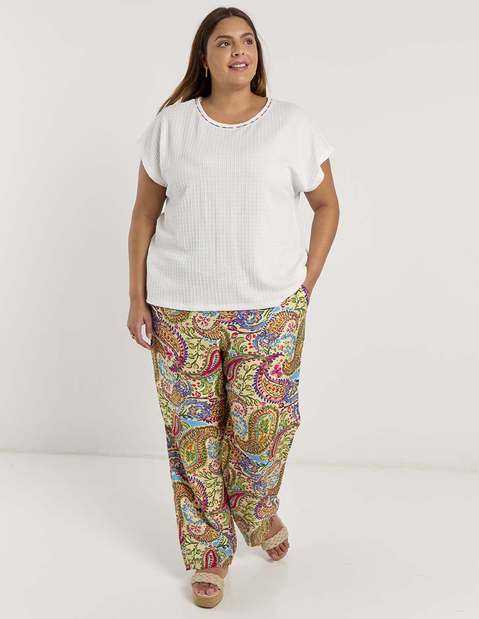Blusa manga corta para mujer 8