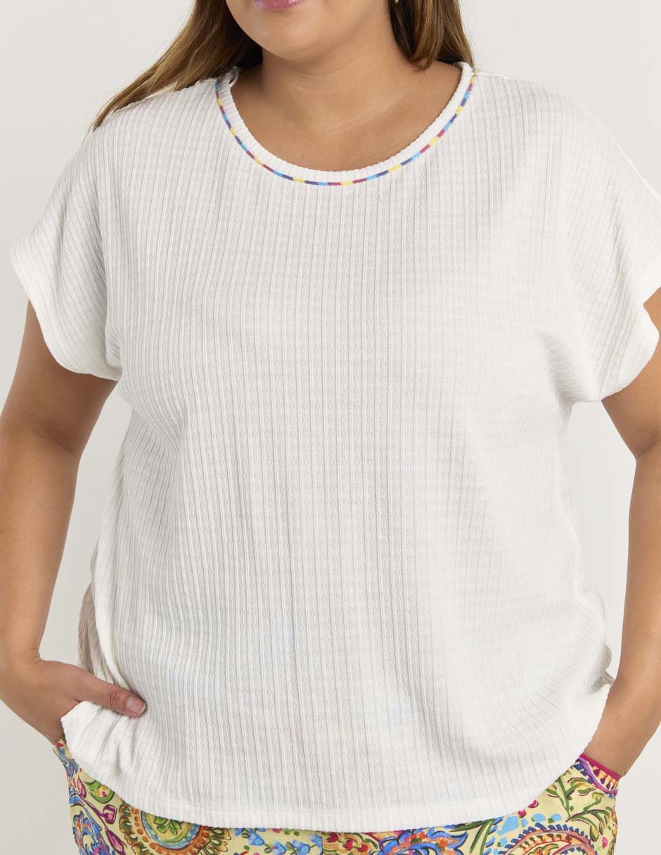 Blusa manga corta para mujer 9