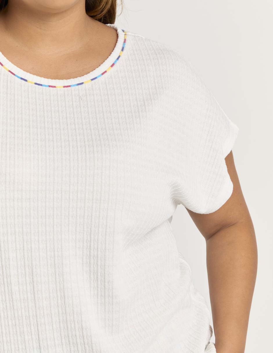 Blusa manga corta para mujer 10