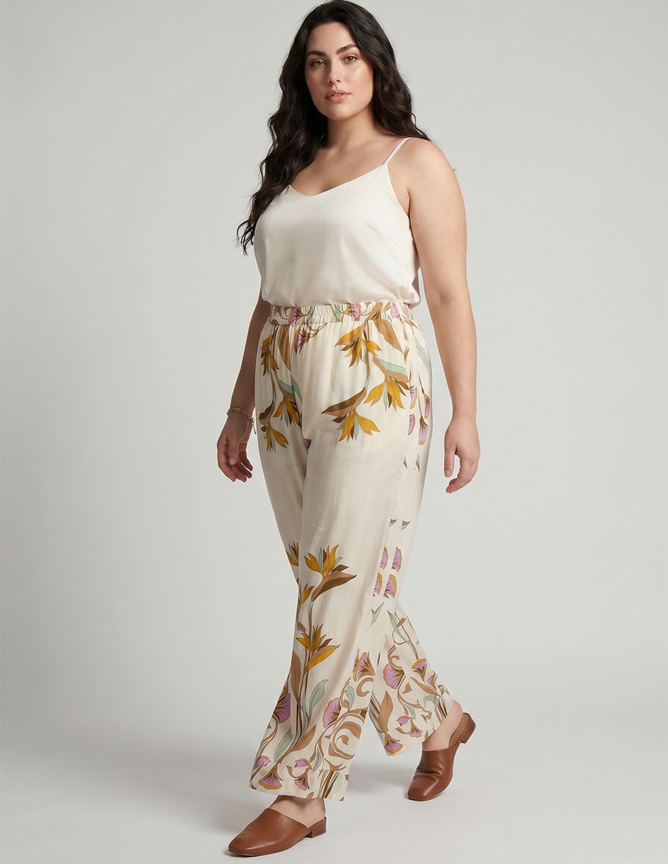 Pantalón relaxed amplio para mujer 2