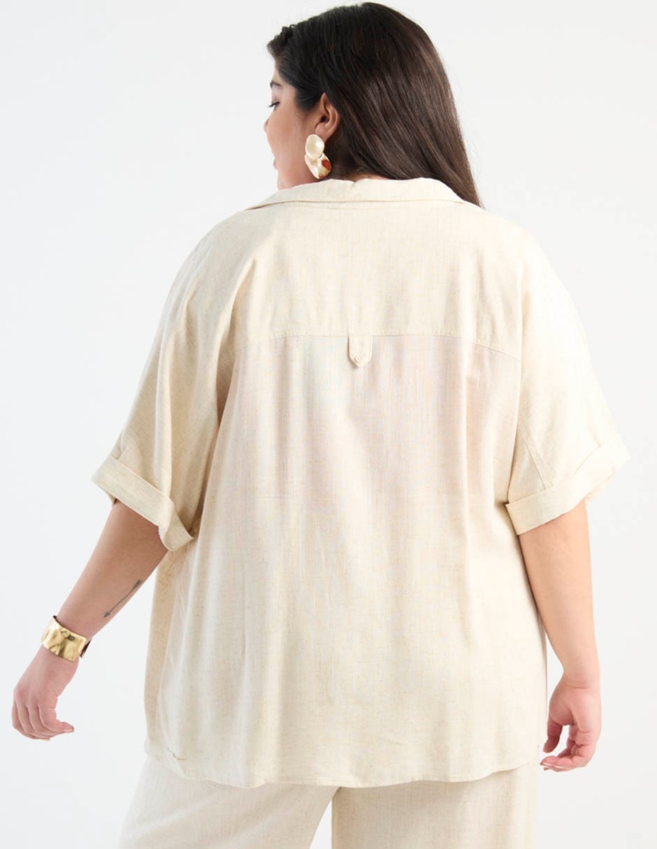 Blusa manga corta para mujer 5